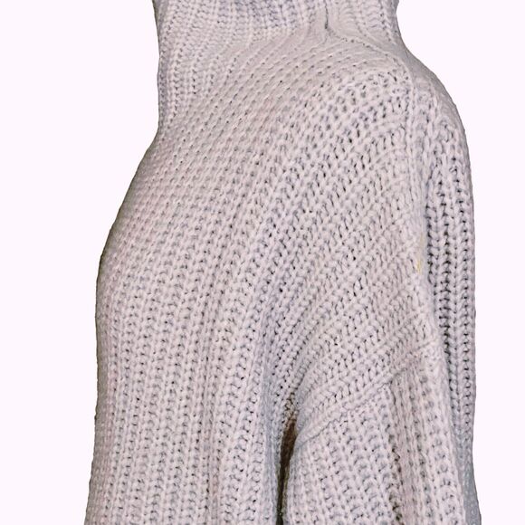 La Vie Rebecca Taylor Chunky Ribbed Knit Sweater Sz M Oversized Yak Wool Blend - Picture 3 of 8